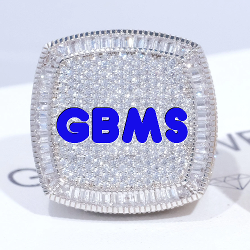 CUSTOM LETTER 3D ICED RING