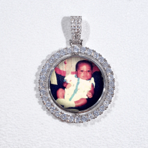3D Spinning 2-Faced Custom Picture Pendant
