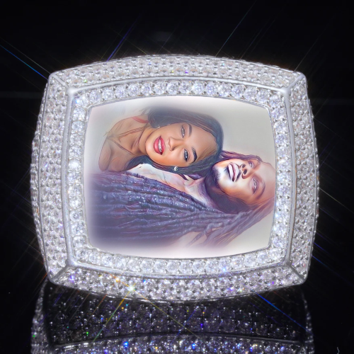 3D CUSTOM PICTURE ICED RING