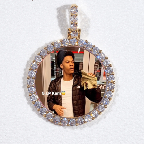 3D CIRCLE CUSTOM PICTURE PENDANT SMALL SIZE