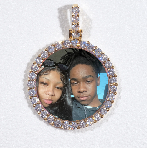 3D CIRCLE CUSTOM PICTURE PENDANT SMALL SIZE
