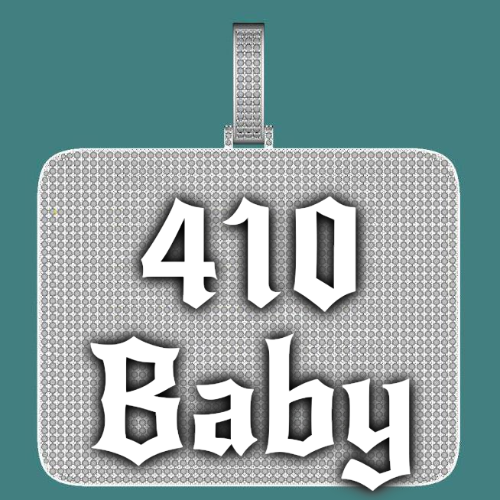 CUSTOM LETTER NECKLACE 3D BIG SQUARE