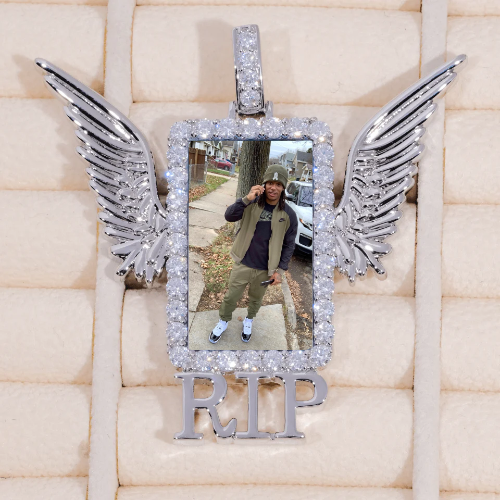 RIP WING 3D CUSTOM PICTURE PENDANT
