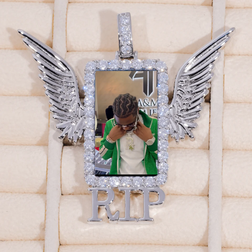 RIP WING 3D CUSTOM PICTURE PENDANT