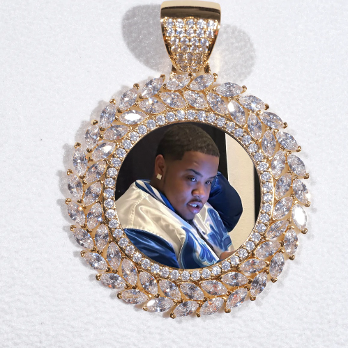 Large 3D Wheat Ear Custom Picture Pendant