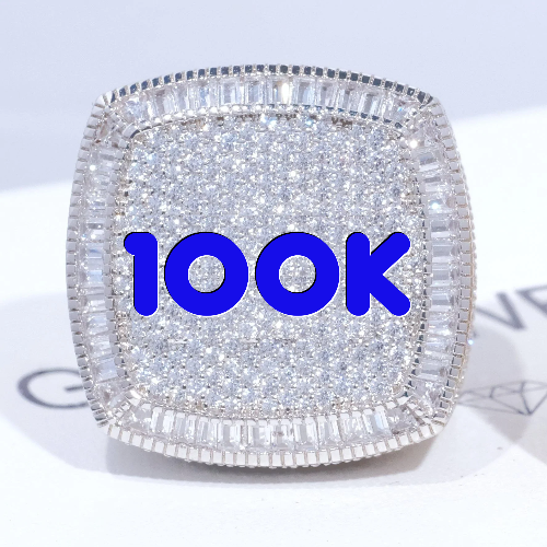 CUSTOM LETTER 3D ICED RING