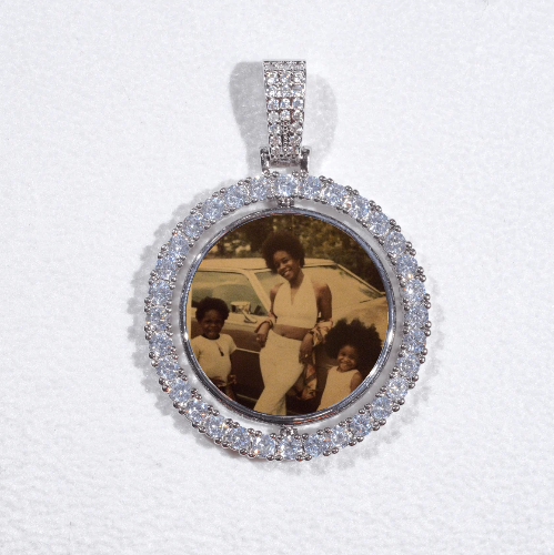 3D Spinning 2-Faced Custom Picture Pendant