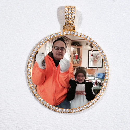 MEDIUM 3D CIRCLE CUSTOM PICTURE PENDANT