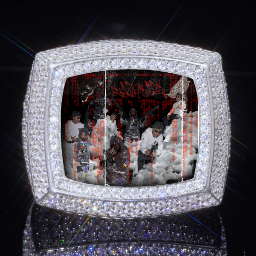 3D CUSTOM PICTURE ICED RING
