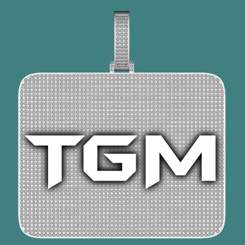 CUSTOM LETTER NECKLACE 3D BIG SQUARE