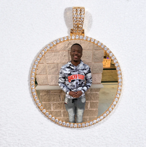 MEDIUM 3D CIRCLE CUSTOM PICTURE PENDANT