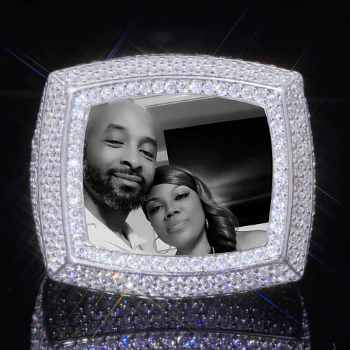 3D CUSTOM PICTURE ICED RING