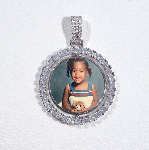3D Spinning 2-Faced Custom Picture Pendant
