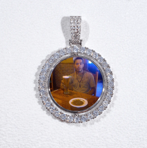 3D Spinning 2-Faced Custom Picture Pendant
