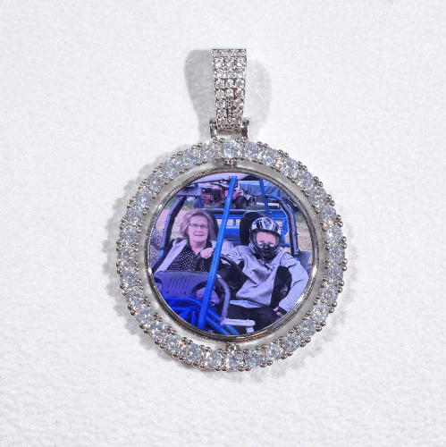 3D Spinning 2-Faced Custom Picture Pendant
