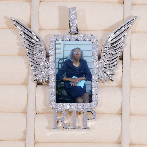 RIP WING 3D CUSTOM PICTURE PENDANT
