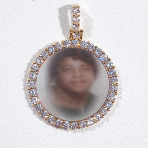 3D CIRCLE CUSTOM PICTURE PENDANT SMALL SIZE