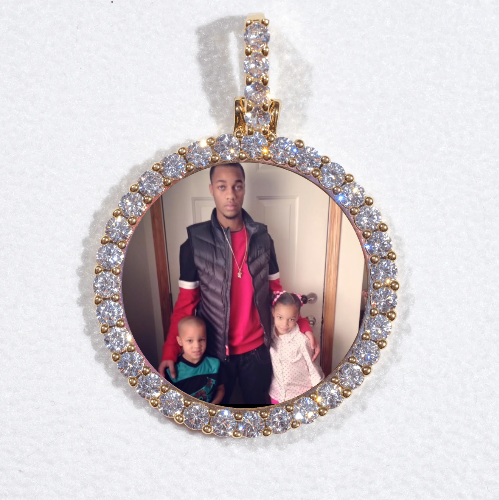 3D CIRCLE CUSTOM PICTURE PENDANT SMALL SIZE