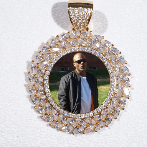 Large 3D Wheat Ear Custom Picture Pendant