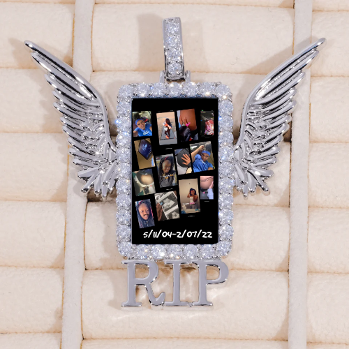 RIP WING 3D CUSTOM PICTURE PENDANT