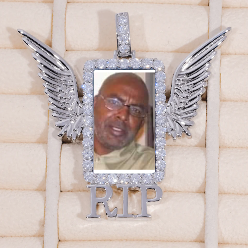 RIP WING 3D CUSTOM PICTURE PENDANT