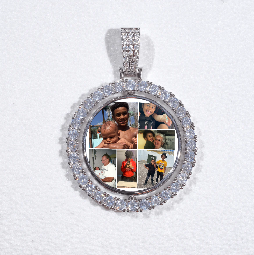 3D Spinning 2-Faced Custom Picture Pendant