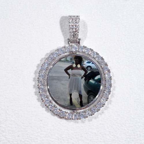 3D Spinning 2-Faced Custom Picture Pendant