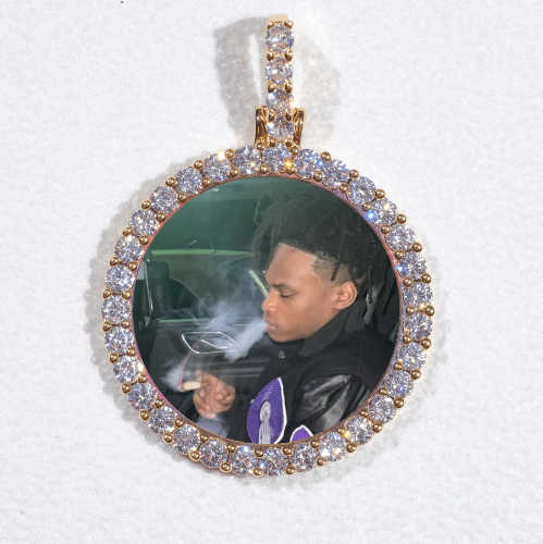 3D CIRCLE CUSTOM PICTURE PENDANT SMALL SIZE