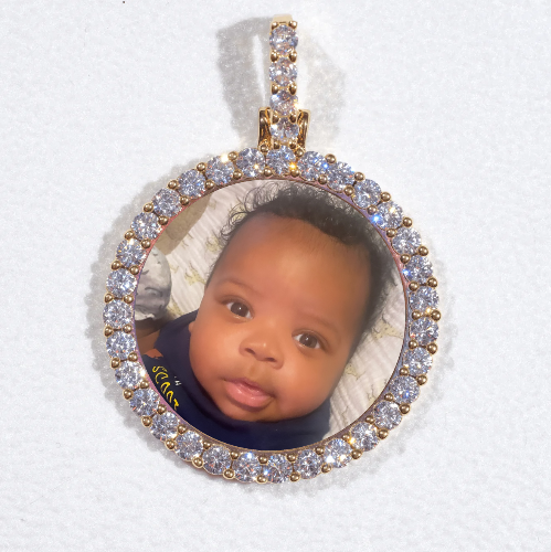 3D CIRCLE CUSTOM PICTURE PENDANT SMALL SIZE