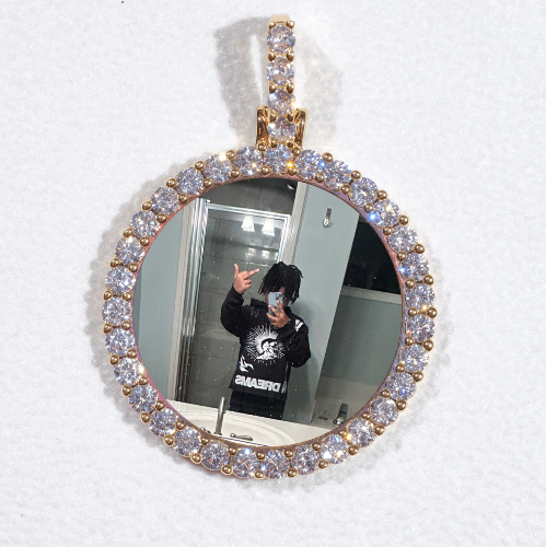3D CIRCLE CUSTOM PICTURE PENDANT SMALL SIZE