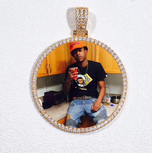 MEDIUM 3D CIRCLE CUSTOM PICTURE PENDANT