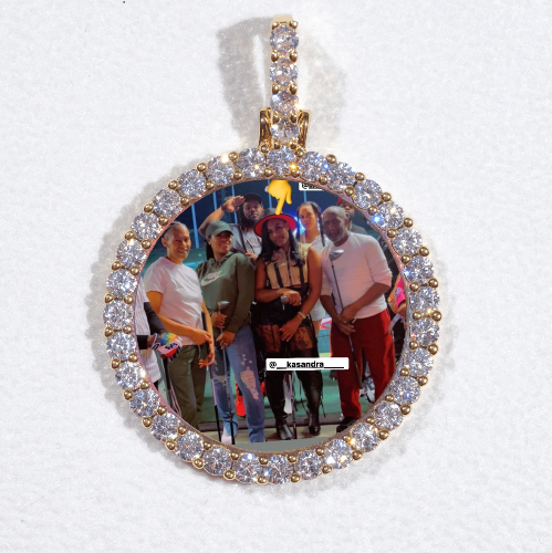 3D CIRCLE CUSTOM PICTURE PENDANT SMALL SIZE