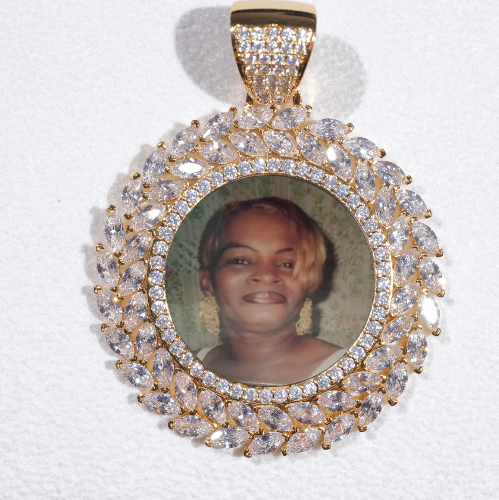 Large 3D Wheat Ear Custom Picture Pendant