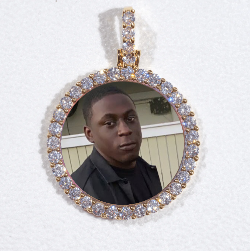 3D CIRCLE CUSTOM PICTURE PENDANT SMALL SIZE