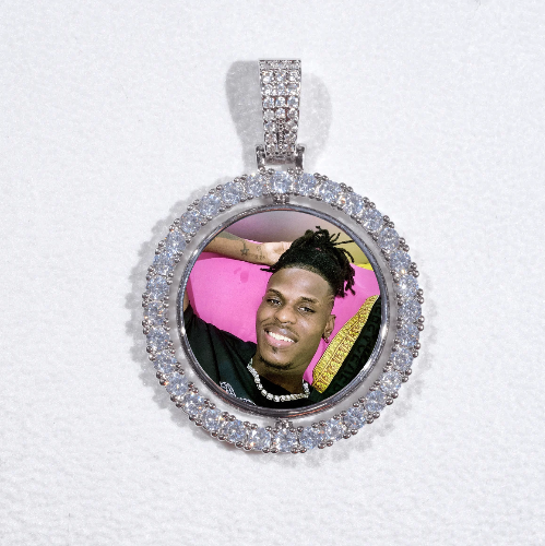 3D Spinning 2-Faced Custom Picture Pendant