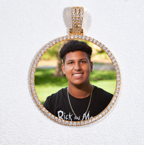 MEDIUM 3D CIRCLE CUSTOM PICTURE PENDANT