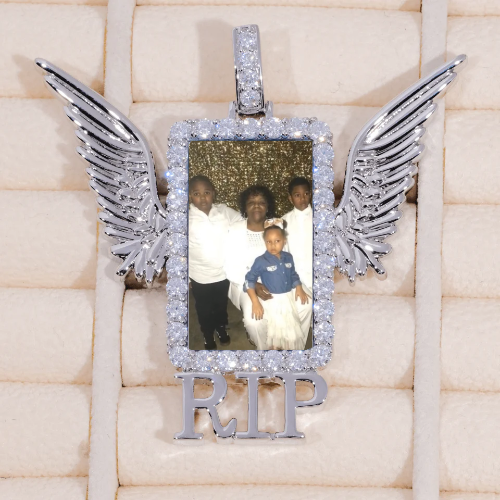RIP WING 3D CUSTOM PICTURE PENDANT