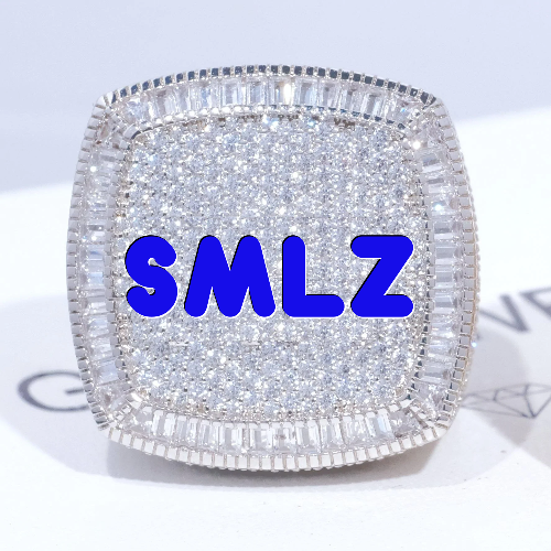 CUSTOM LETTER 3D ICED RING