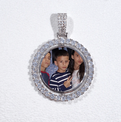 3D Spinning 2-Faced Custom Picture Pendant