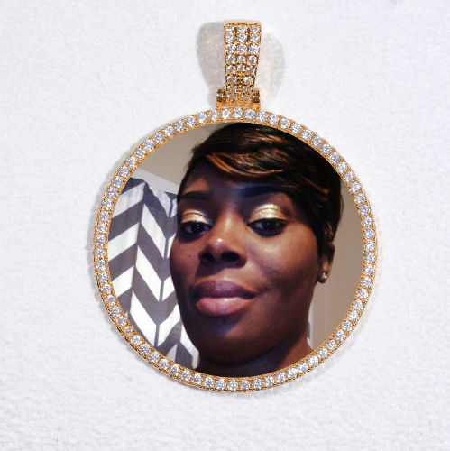 MEDIUM 3D CIRCLE CUSTOM PICTURE PENDANT