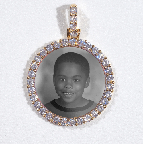 3D CIRCLE CUSTOM PICTURE PENDANT SMALL SIZE