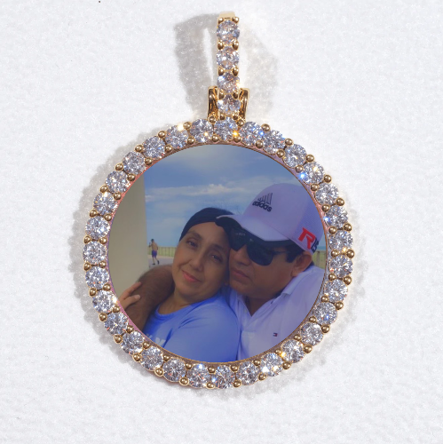 3D CIRCLE CUSTOM PICTURE PENDANT SMALL SIZE