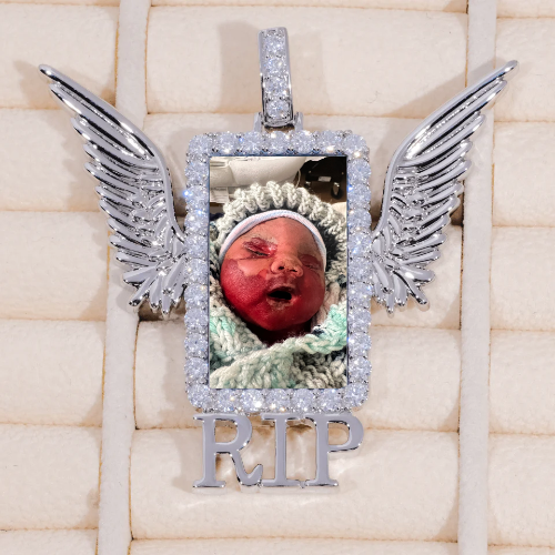 RIP WING 3D CUSTOM PICTURE PENDANT