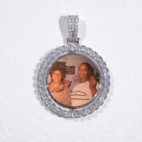 3D Spinning 2-Faced Custom Picture Pendant