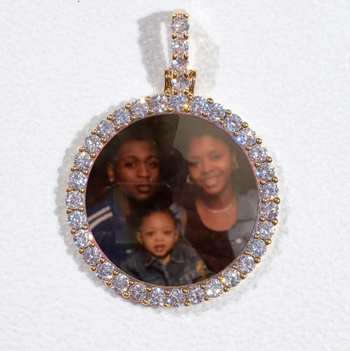 3D CIRCLE CUSTOM PICTURE PENDANT SMALL SIZE