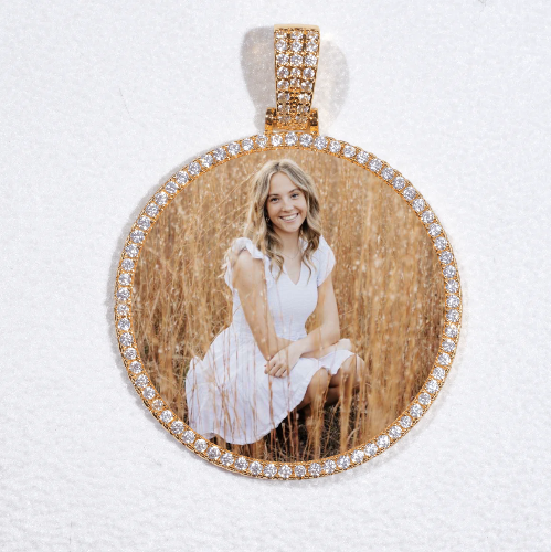 MEDIUM 3D CIRCLE CUSTOM PICTURE PENDANT