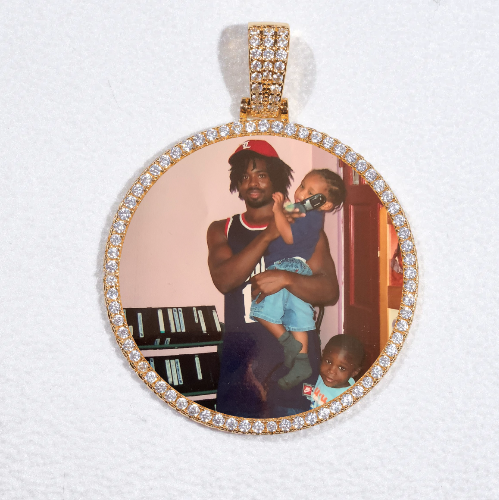 MEDIUM 3D CIRCLE CUSTOM PICTURE PENDANT