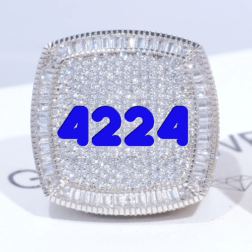 CUSTOM LETTER 3D ICED RING
