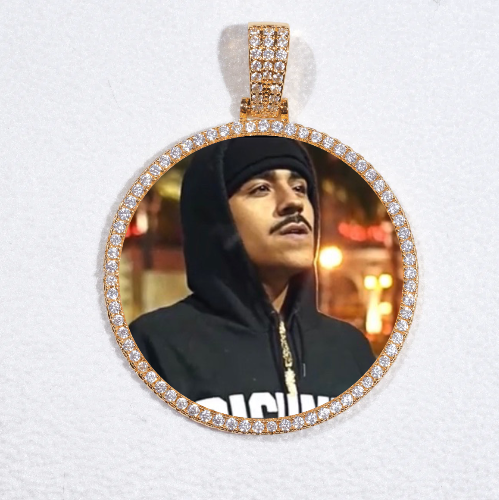 MEDIUM 3D CIRCLE CUSTOM PICTURE PENDANT
