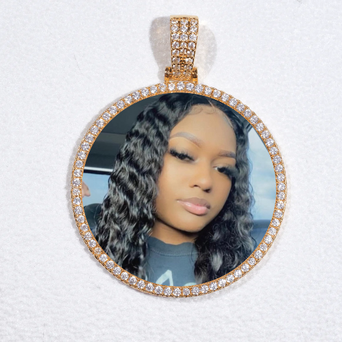 MEDIUM 3D CIRCLE CUSTOM PICTURE PENDANT